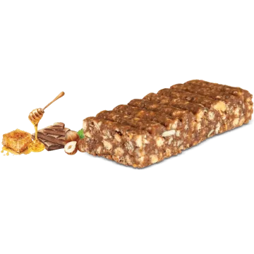 Ενεργειακή μπάρα χωρίς ζάχαρη με μέλι & πραλίνα φουντουκιού Ενεργειακή μπάρα χωρίς ζάχαρη με μέλι & πραλίνα φουντουκιού